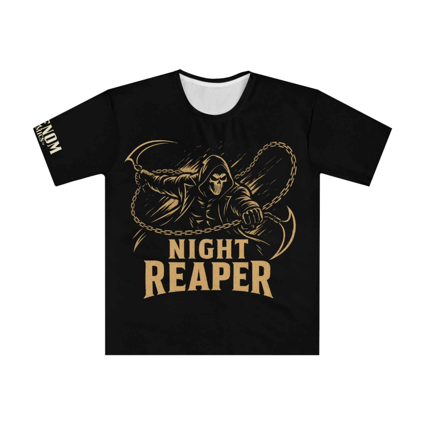 Night Reaper Graphic T-Shirt — Grim Reaper Skull Tee